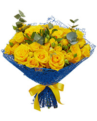 yellow roses bouquet. USA