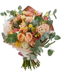 bouquet of multicolored roses. USA