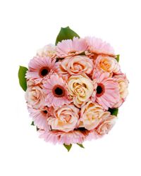 bouquet of roses and gerberas. USA